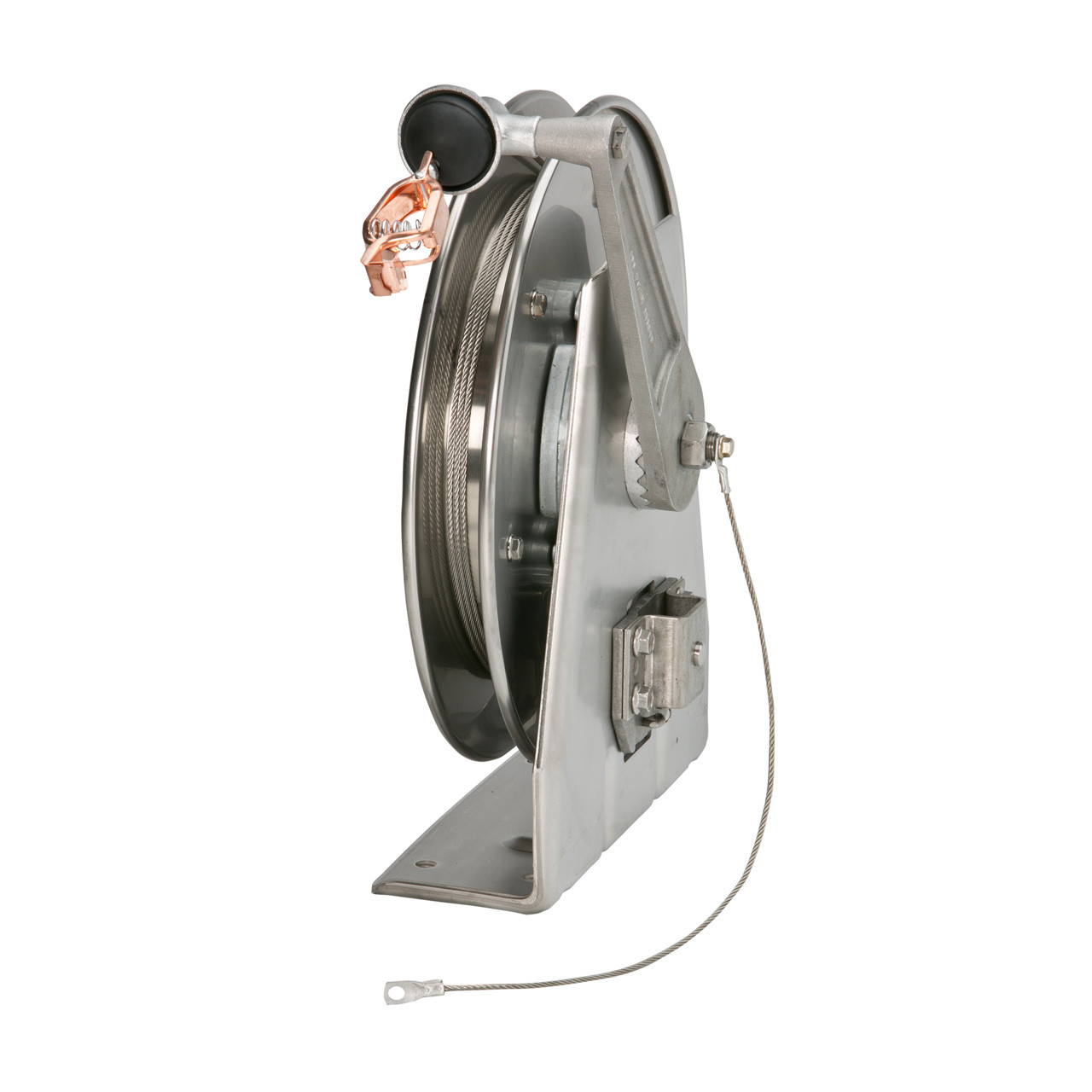 Hannay Reels HGR Series Heavy Duty Grounding Reel, Reel & Cable, 75 ft. Cable, HGR-50-75