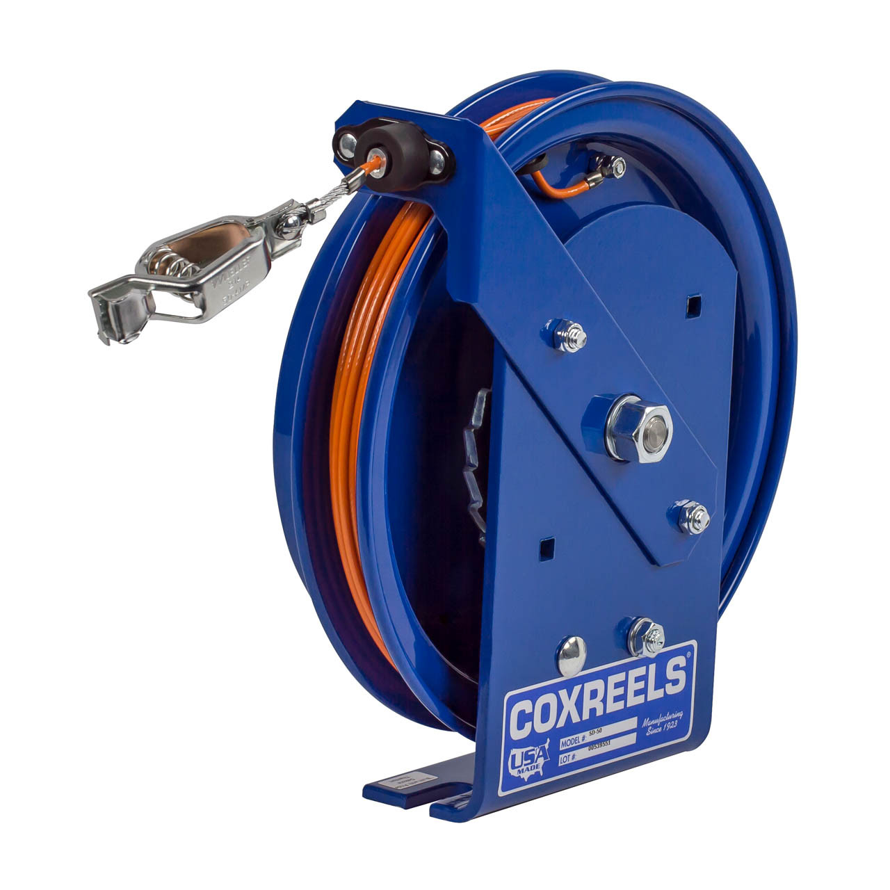 Coxreels SD-75 Static Discharge Spring Driven Cable Reel w/ 75 ft. Cable