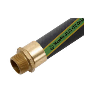 Hewitt 4113CT 3 in. Cold Temperature Aviation Fueling Hose w/ Male NPT Ends