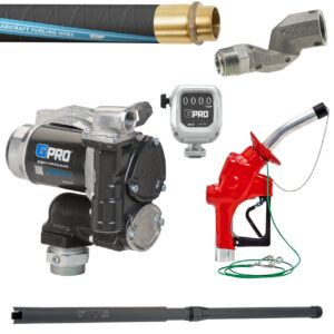 GPI GPRO 25 GPM 12V Aviation Fuel Transfer Pump Package w/ Meter