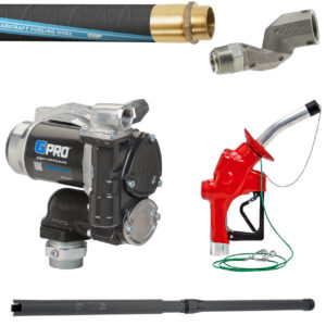 GPI GPRO 25 GPM 12V Aviation Fuel Transfer Pump Package
