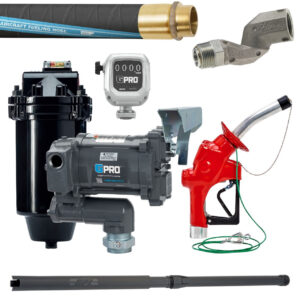 GPI GPRO 20 GPM 115V Aviation Fuel Transfer Pump Package w/ Meter & Filter