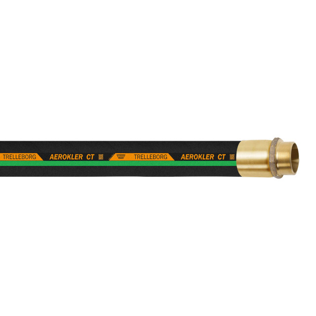 Trelleborg Aerokler CT 1 1/2 in. Low Temp. Aviation Fueling Hose Assembly w/ Brass Male NPT Ends