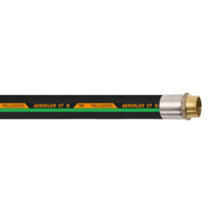 Trelleborg Aerokler CT 4 in. Low Temp. Aviation Fueling Hose Assembly w/ Brass Male NPT Ends
