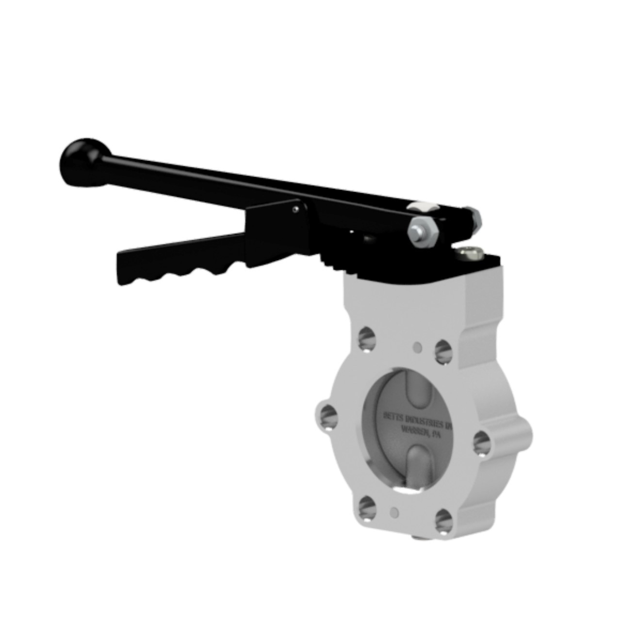 Betts WD Series 2 in. Aluminum Manually Operated TTMA Metering/Locking Wet-R-Dri Butterfly Valve - Black Nitrile Seal