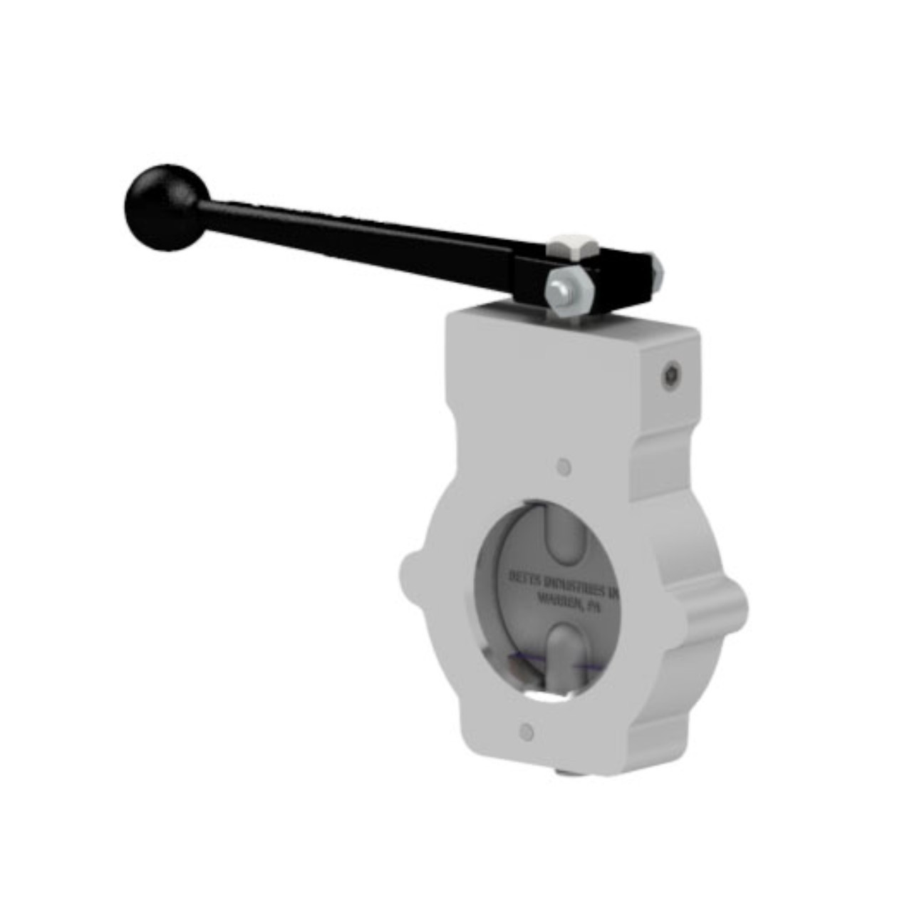 Betts WD Series 2 in. Aluminum Manually Operated ASA/ANSI Detent Wet-R-Dri Butterfly Valve - Black Nitrile Seal