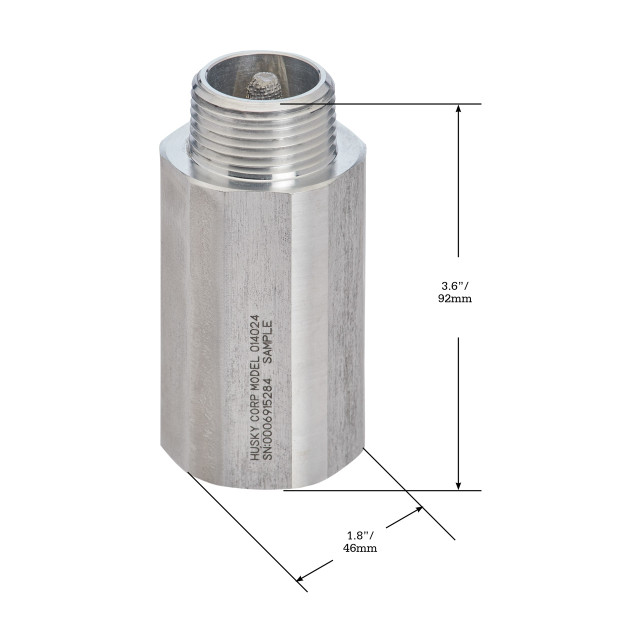 Hewitt 1 in. MNPT X FNPT Aluminum Aviation Strainer - Imagen 2