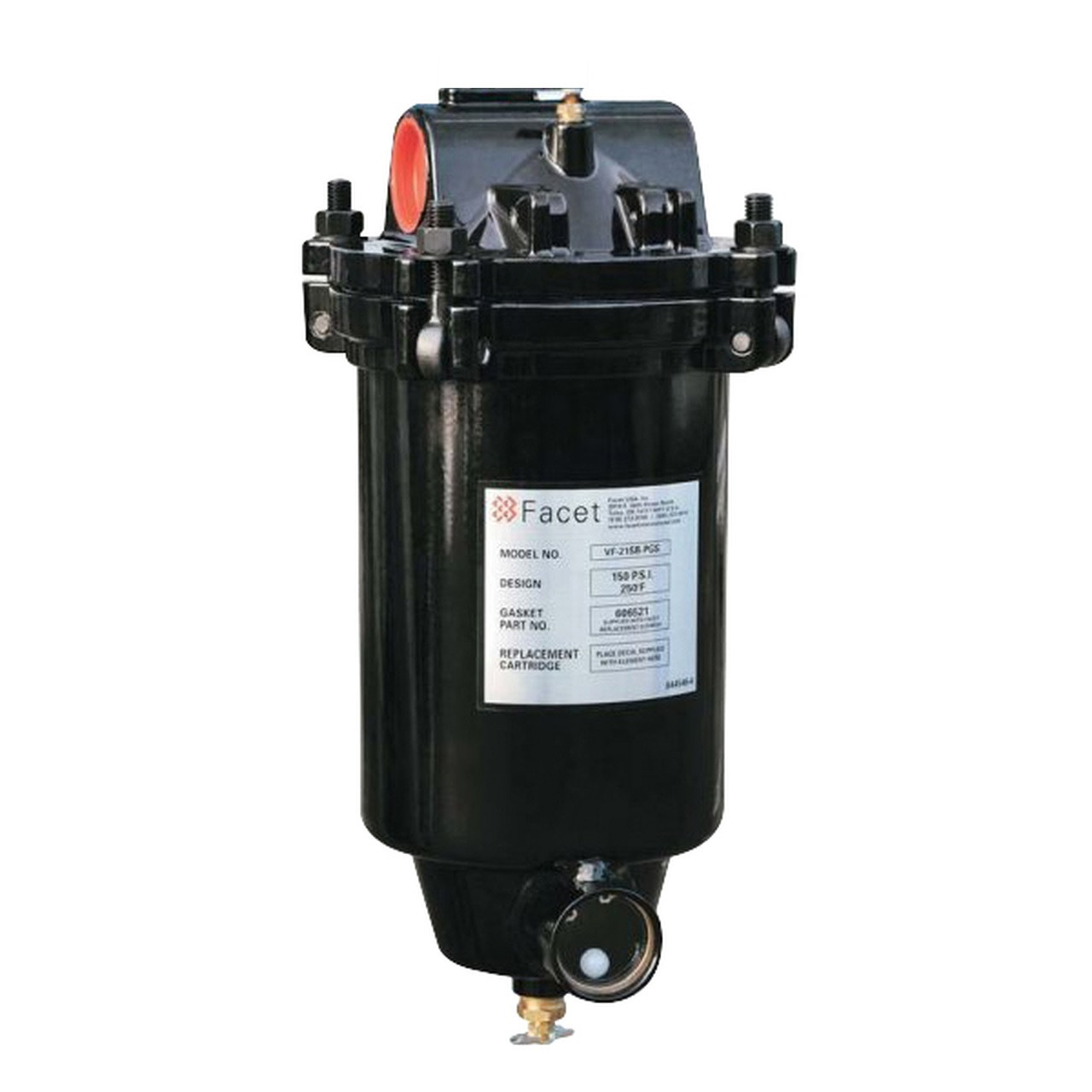 Facet Fuel-Gard VF-22SB Filter Housing - Housing Only - 60 GPM Max Flow Rate