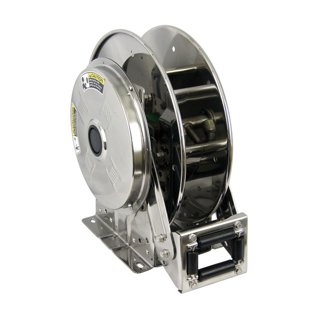 Hannay Reels SSN700 Series Stainless Steel Spring Rewind Reel, Reel Only, 1/2 in. x 35 ft., SSN716-16-17-10.5J
